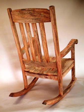 Black mango rocking discount chair